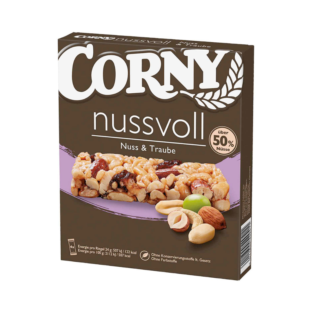 Corny Nussvoll Nuss & Traube 4x24g