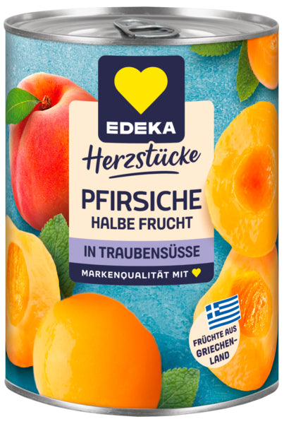 EDEKA Pfirsiche halbe Frucht in Traubensüße 415g