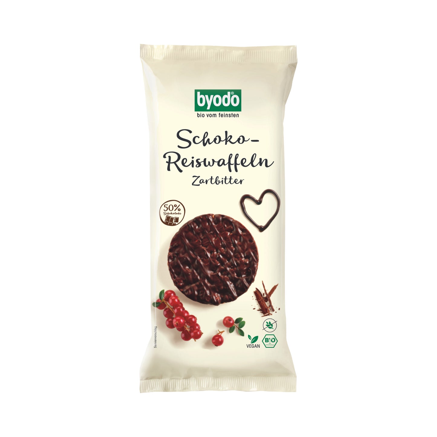 Bio Byodo Reiswaffeln Zartbitter Choco 65g