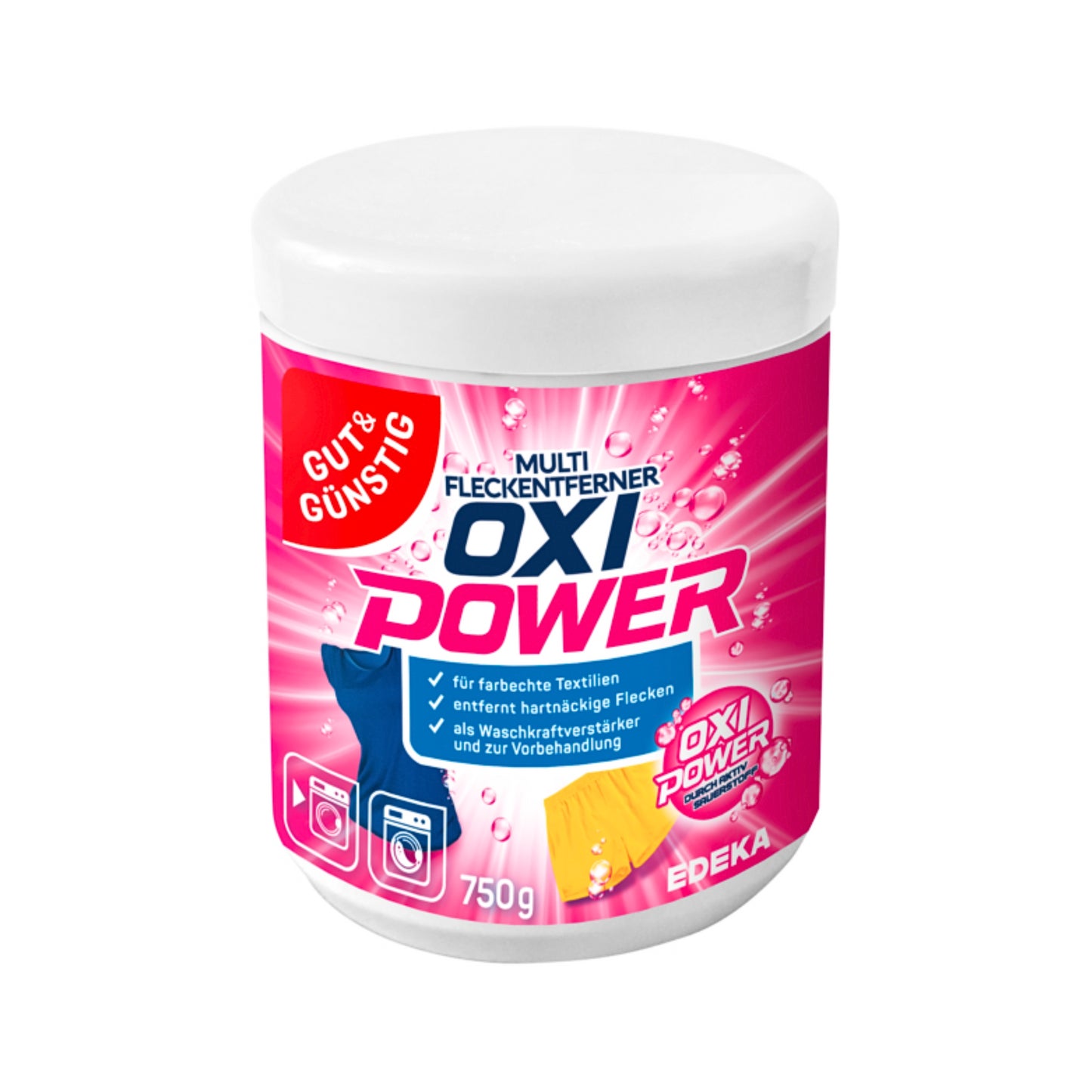 GUT&GÜNSTIG Oxi Fleckenentfernerpulver bunt 750g
