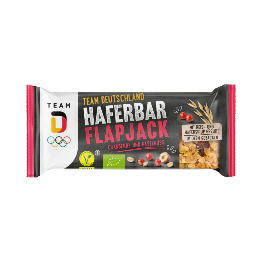 Bio TEAM D Haferbar Flapjack Cranberry und Haselnuss 60g