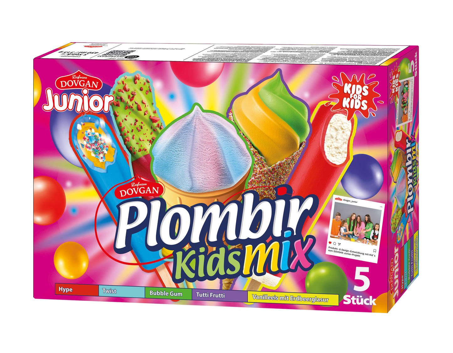 Plombir Kidsmix 450ml