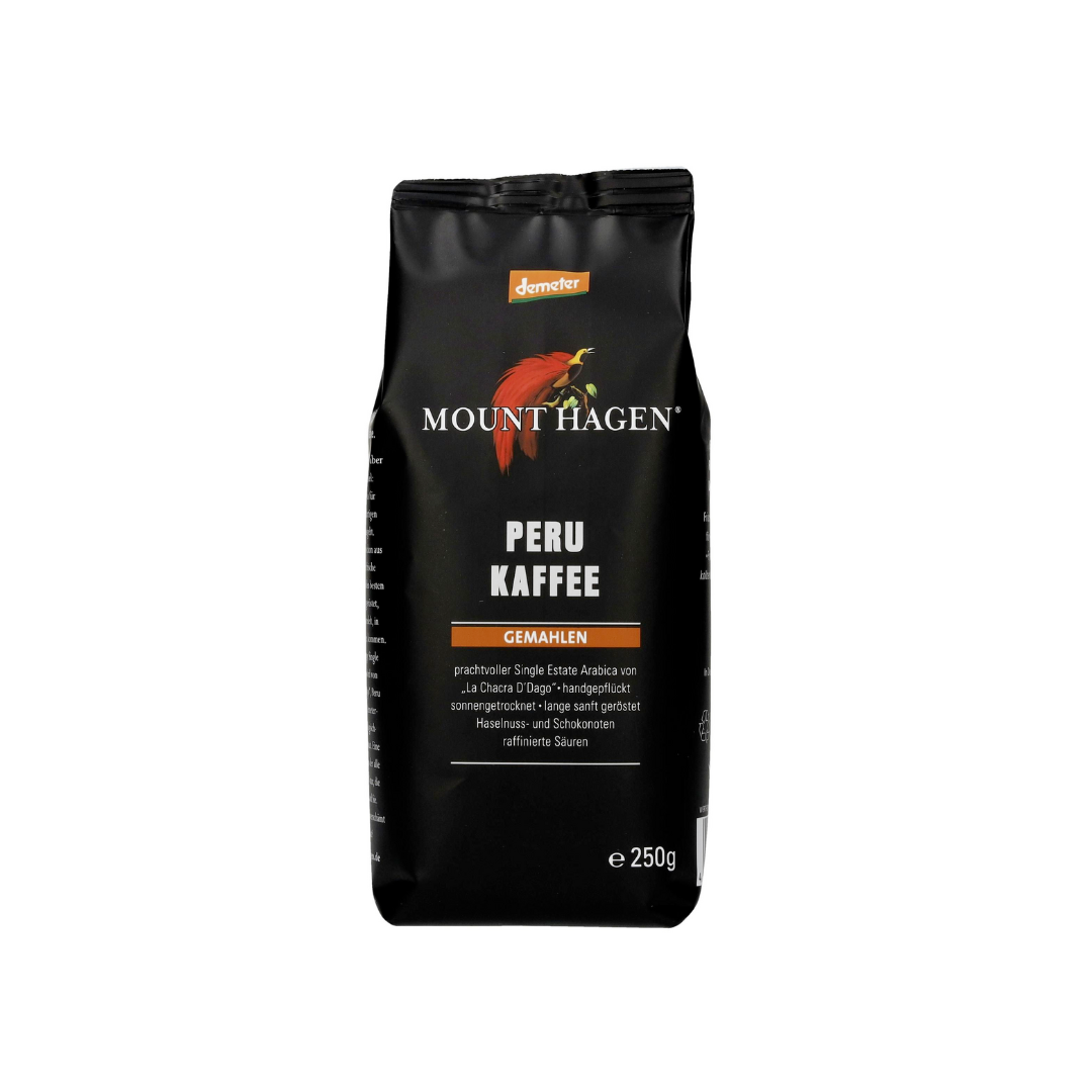 Demeter Mount Hagen Röstkaffee Peru gemahlen 250g