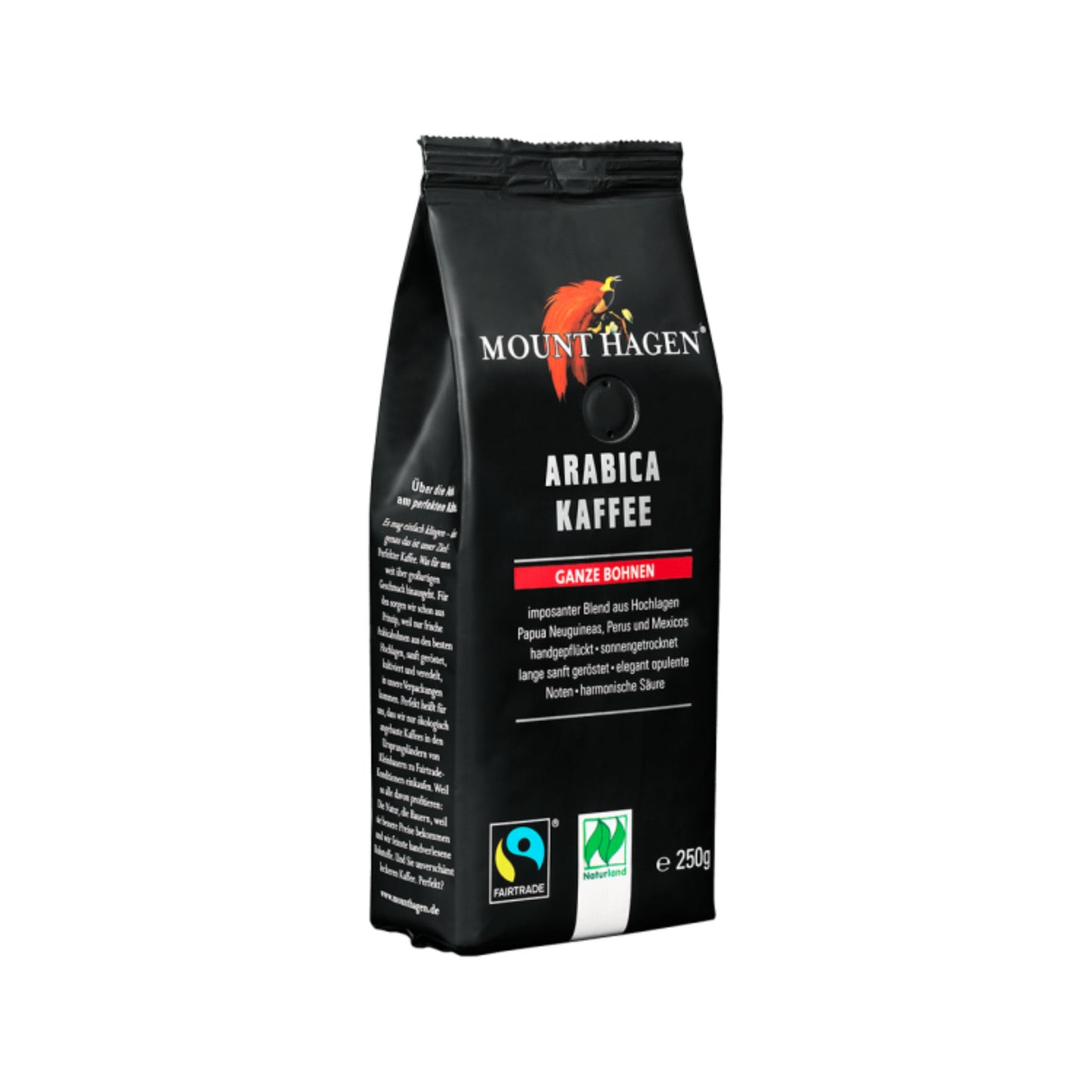 Bio Mount Hagen Röstkaffee Arabica ganze Bohne 250g