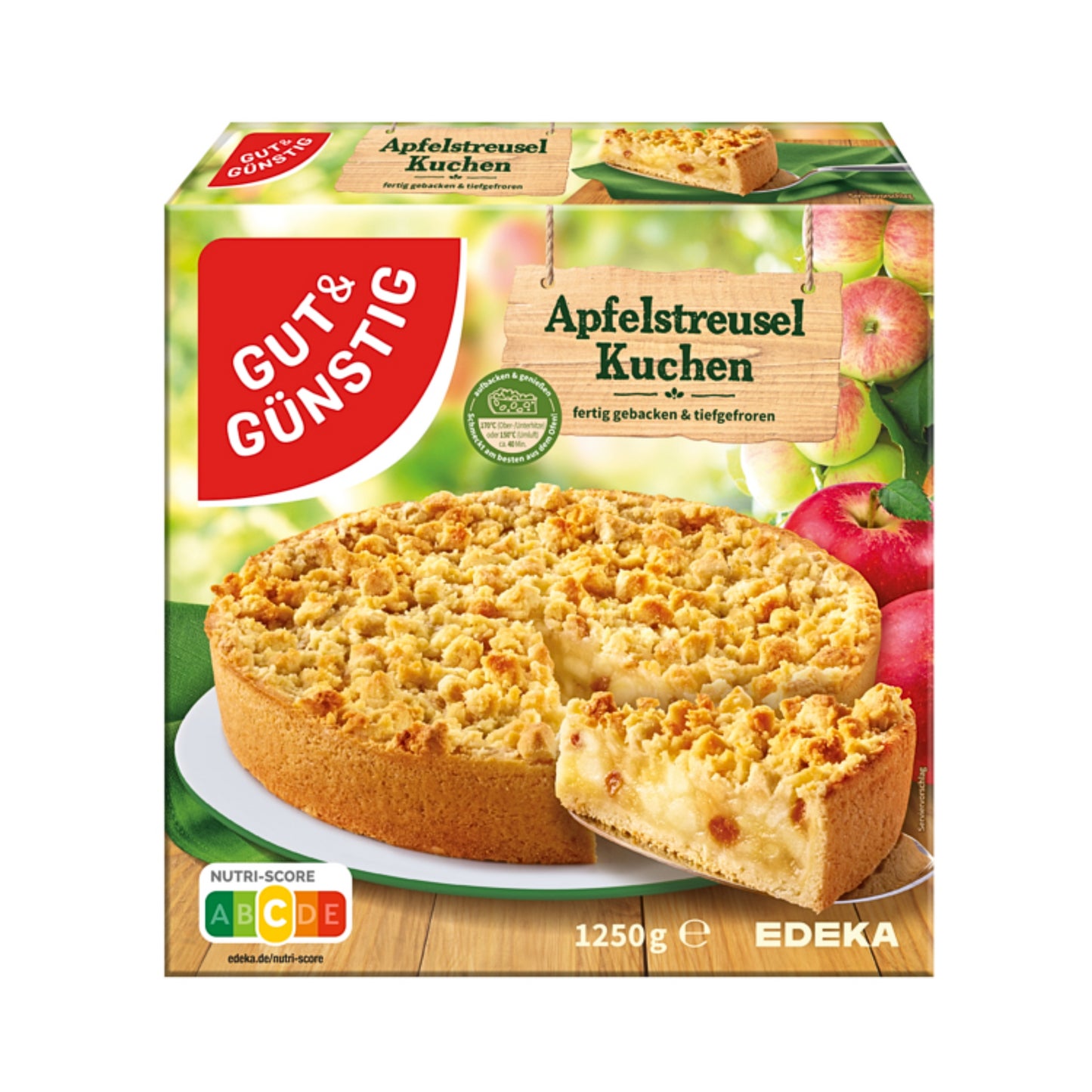 GUT&GÜNSTIG Apfel-Streusel-Kuchen 1250g