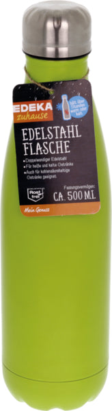 EDEKA zuhause Edelstahlflasche grün 0,5l