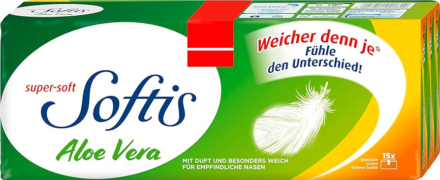 Regina Softis Taschentücher Aloe Vera 4-lagig 15x9BL