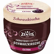Zentis Frühstücks-Konfitüre Extra Schwarzkirsche 230g