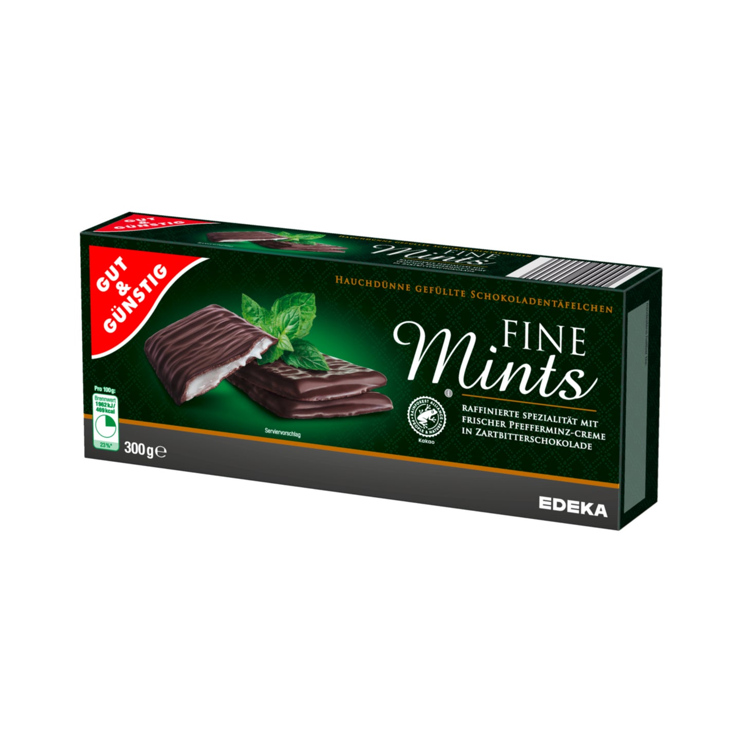 GUT&GÜNSTIG Pfefferminztäfelchen mit Schokoladenumhüllung 300g