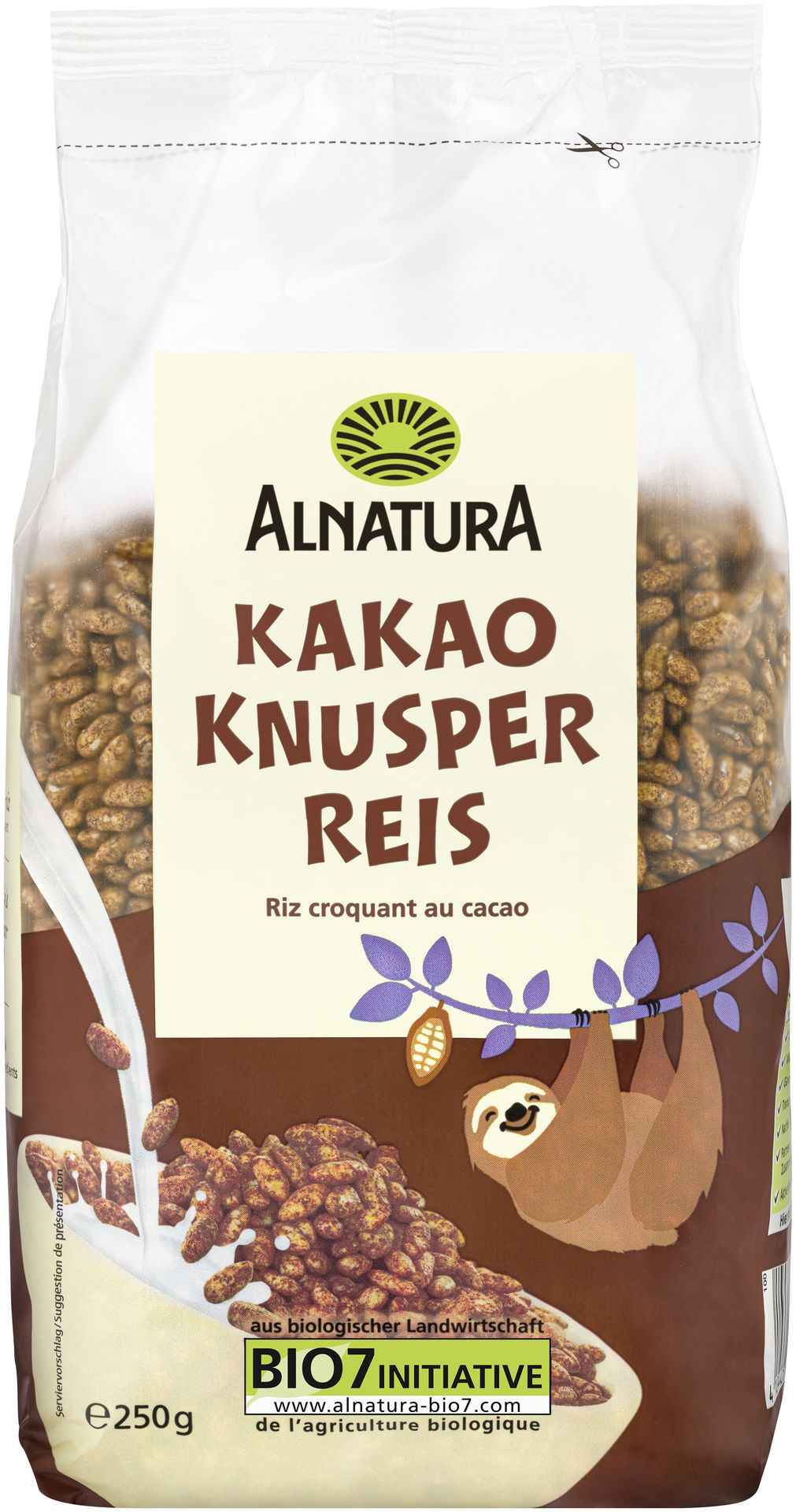 Bio Alnatura Kakao Knusper Reis 250g