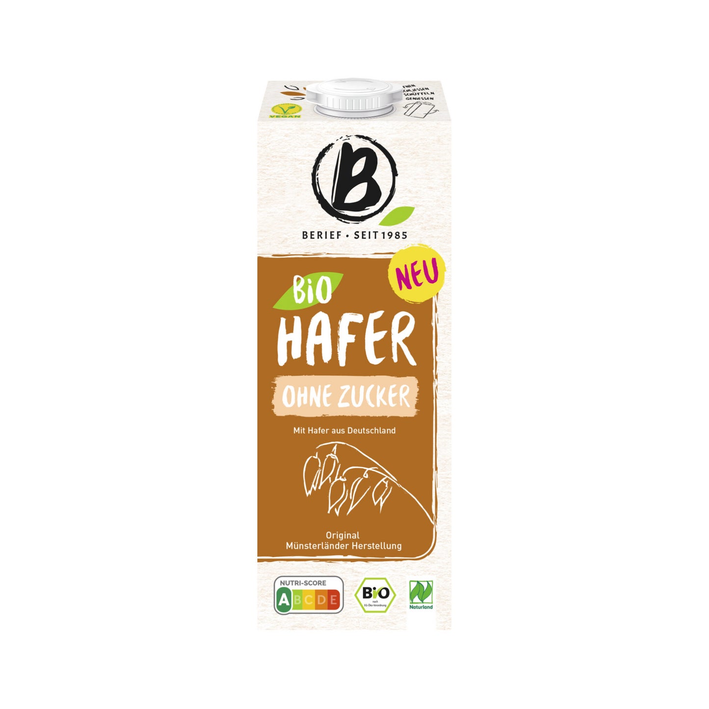 Bio Berief Hafer Drink ohne Zucker 1l