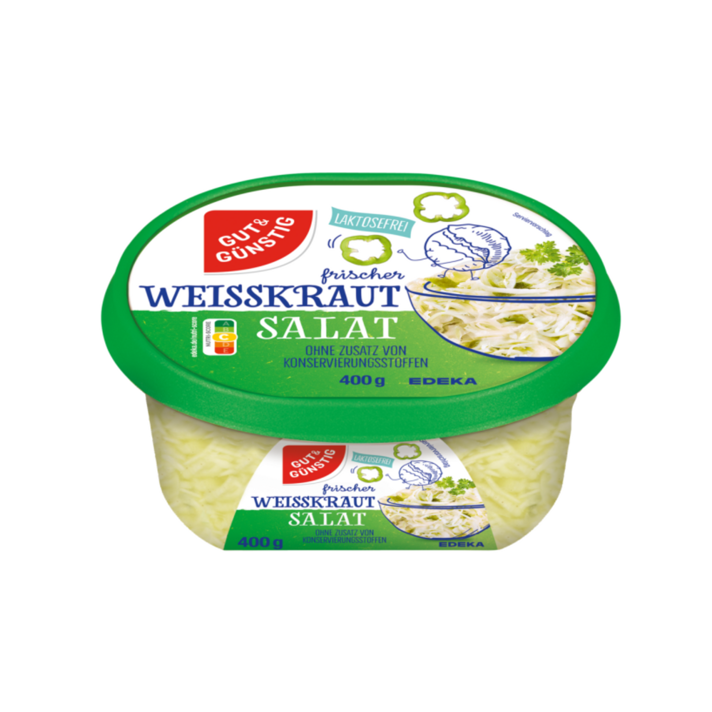 GUT&GÜNSTIG Frischer Weißkraut Salat 400g