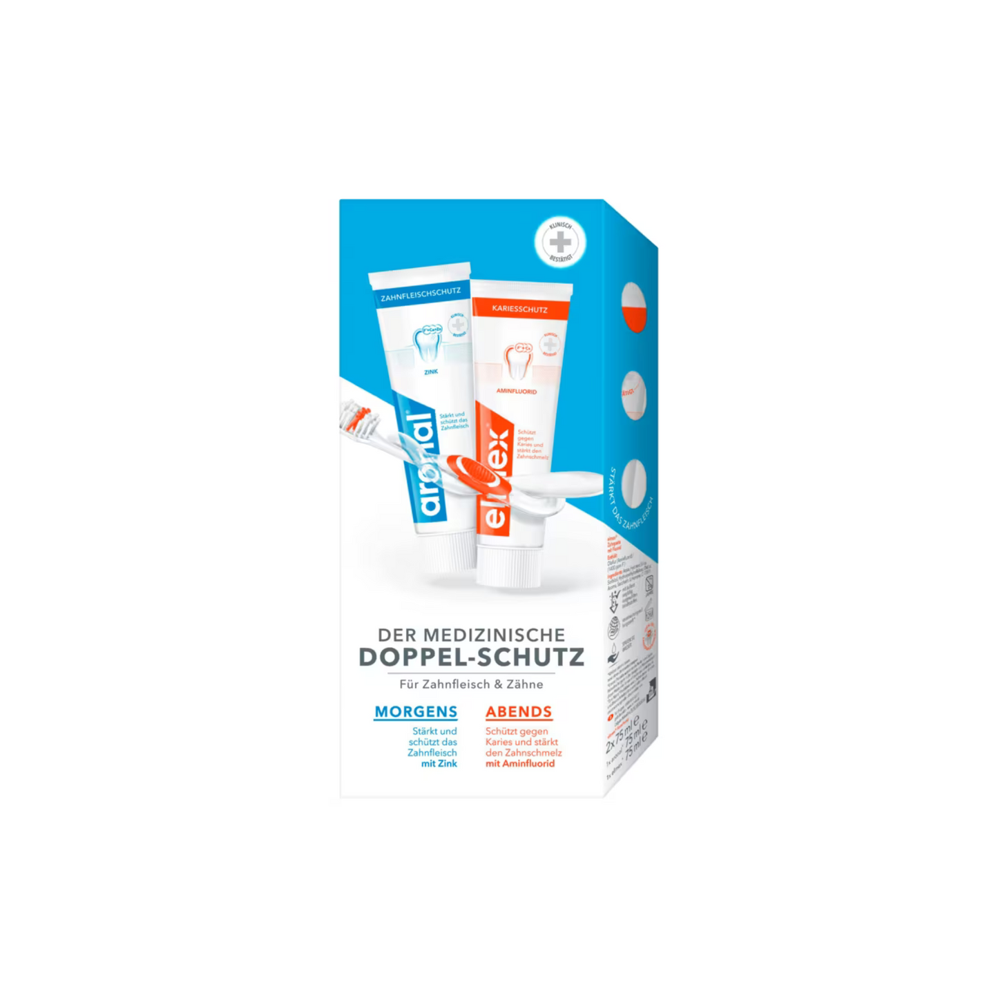 aronal/elmex Doppel-Schutz Zahncreme 2x75ml