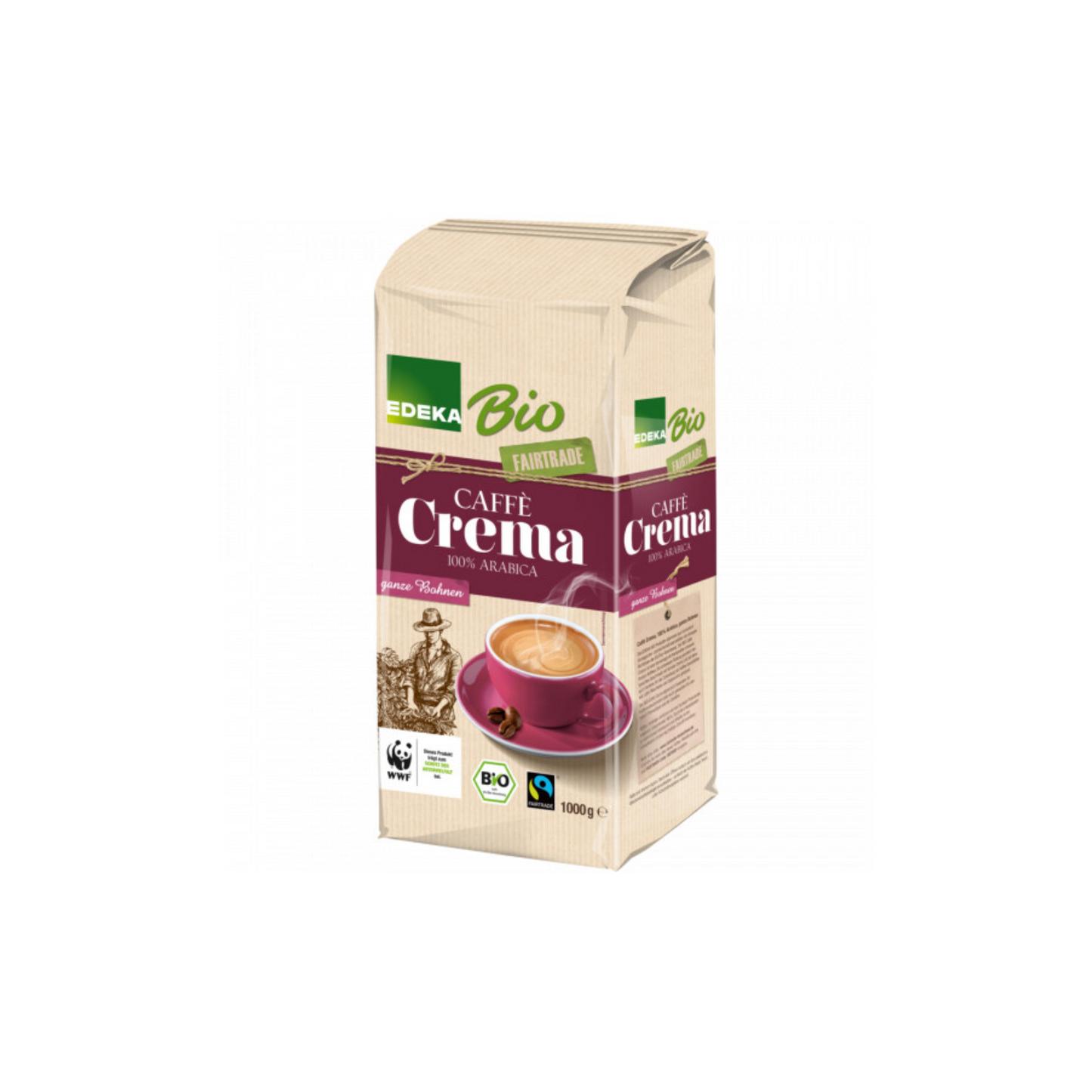Bio EDEKA Caffe Crema ganze Bohnen 1000g