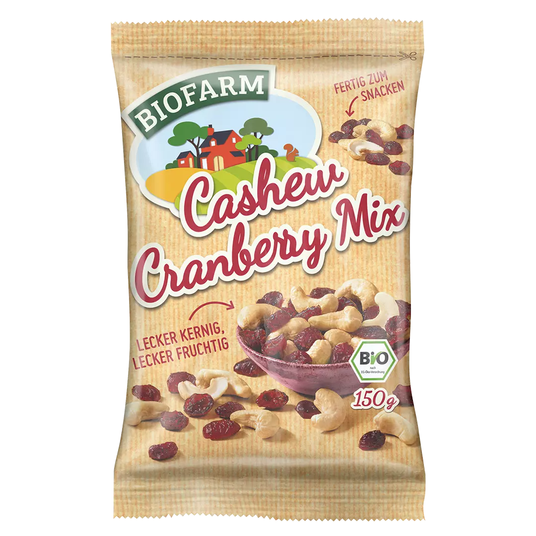 Biofarm Cashew-Cranberry-Mix 150g