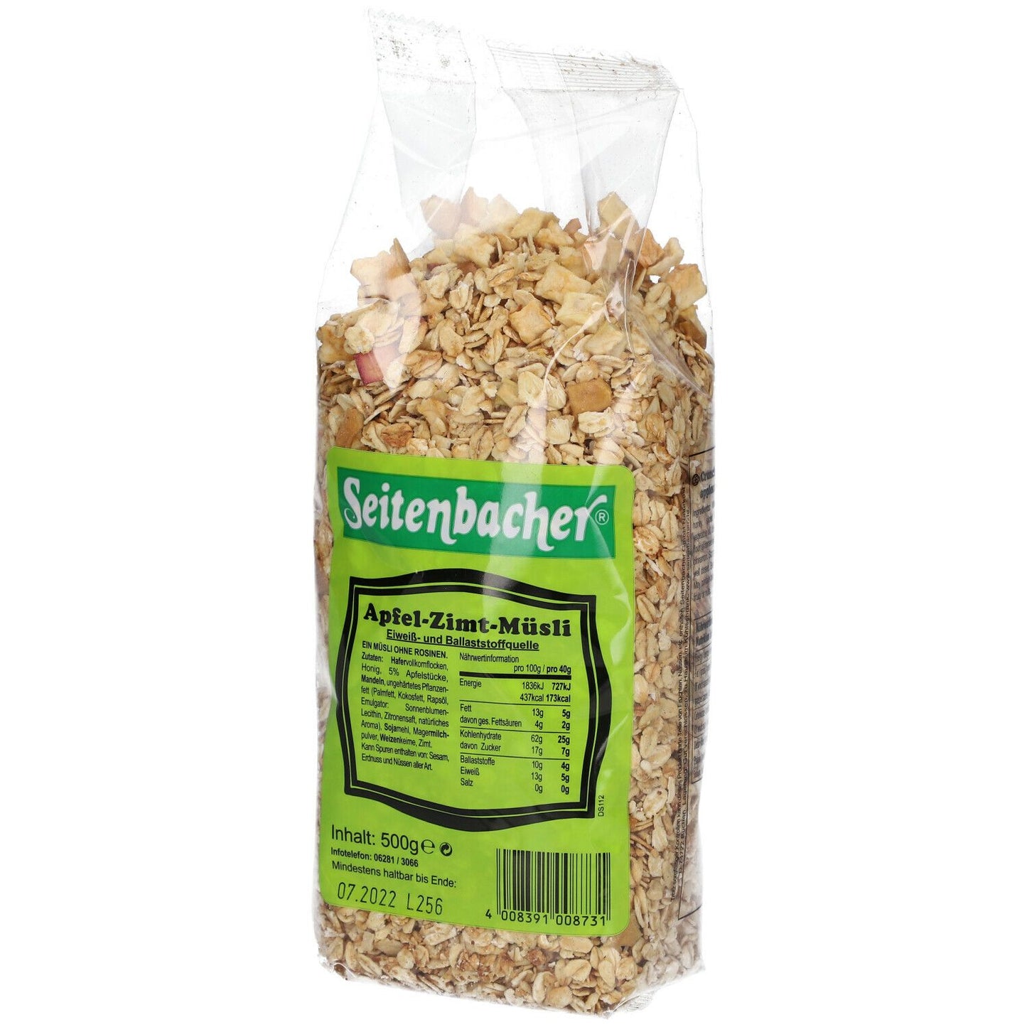 Seitenbacher Apfel-Zimt-Müsli 500g
