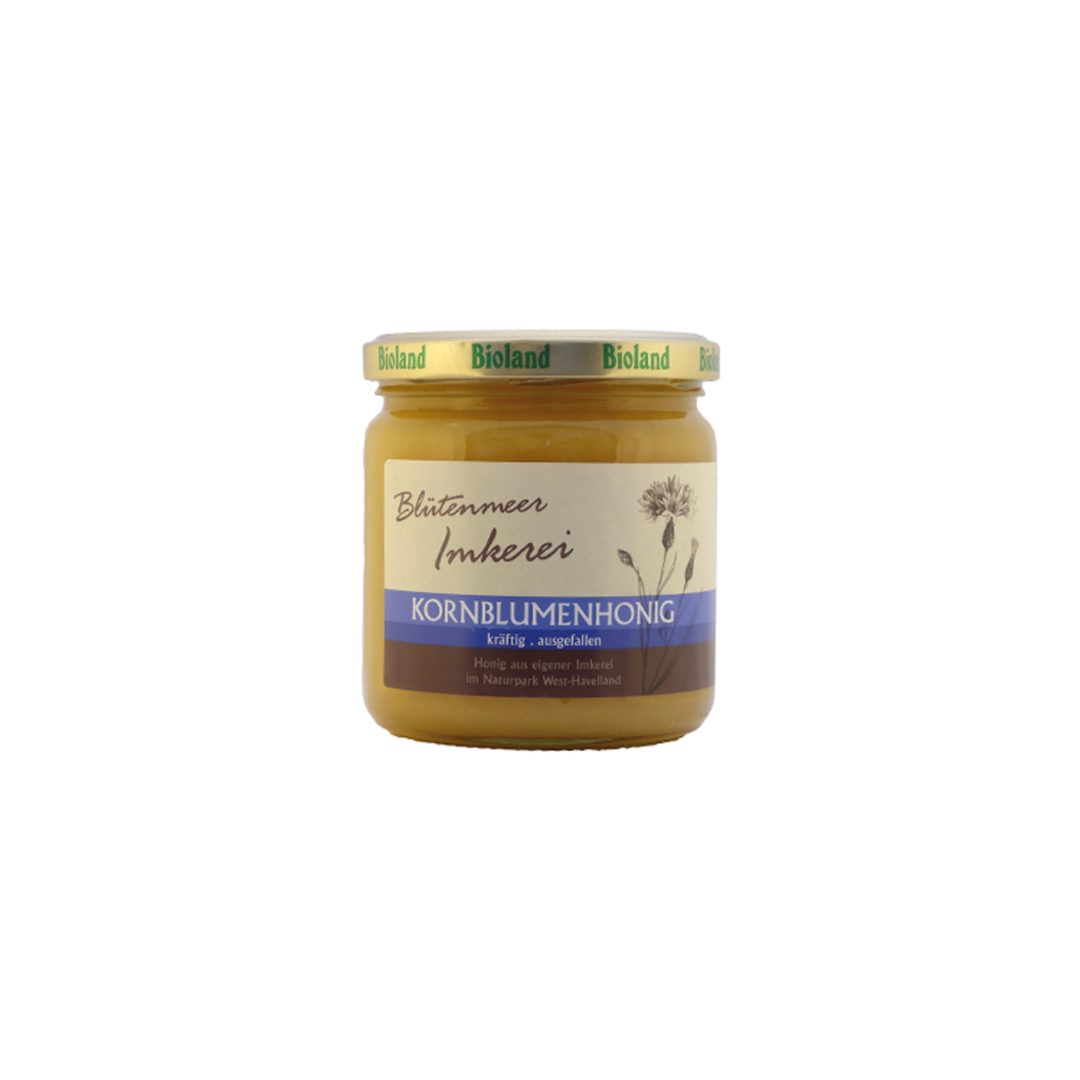 Bio Blütenmeer Kornblumenhonig aus dem Naturpark Westhavelland 250g