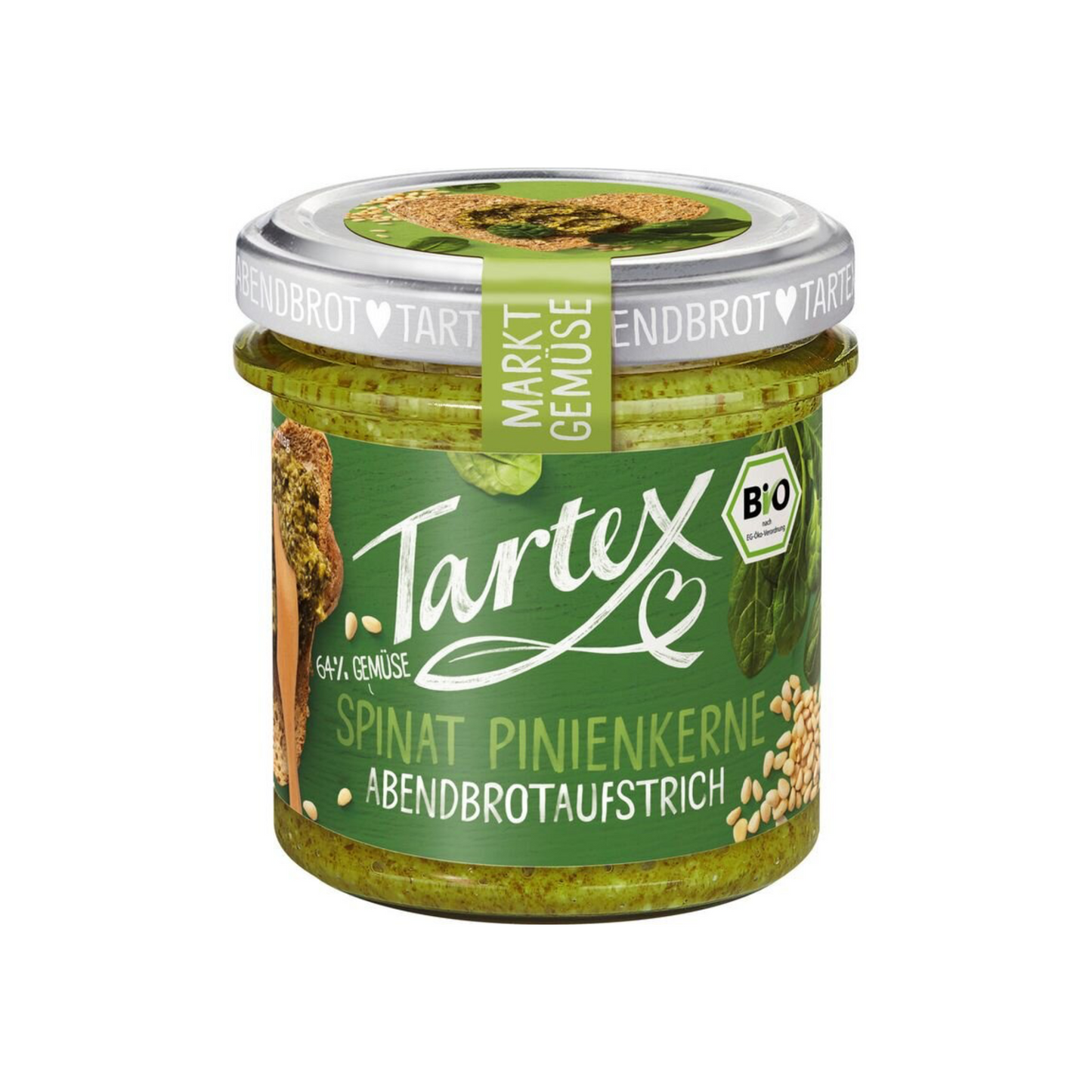 Bio Tartex Markt-Gemüse Spinat Pinienkerne 135g