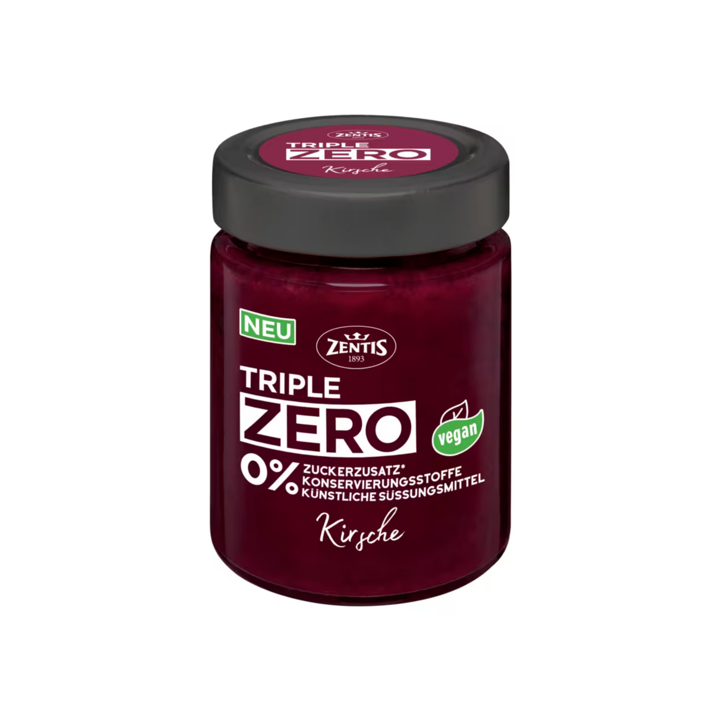 Zentis Triple Zero Fruchtaufstrich Kirsche 185g