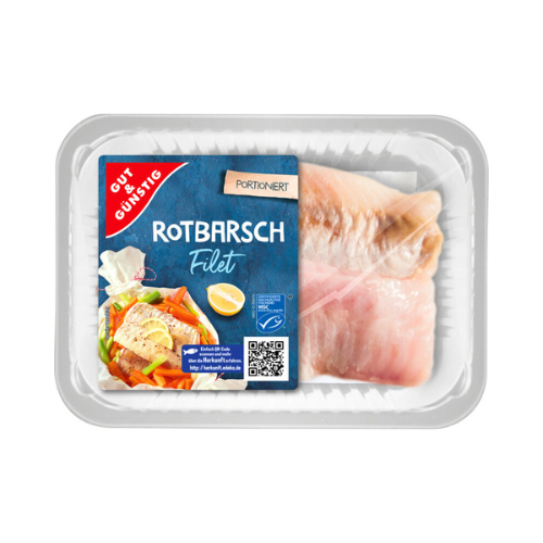 MSC GUT&GÜNSTIG Rotbarschfilet ohne Haut 250g