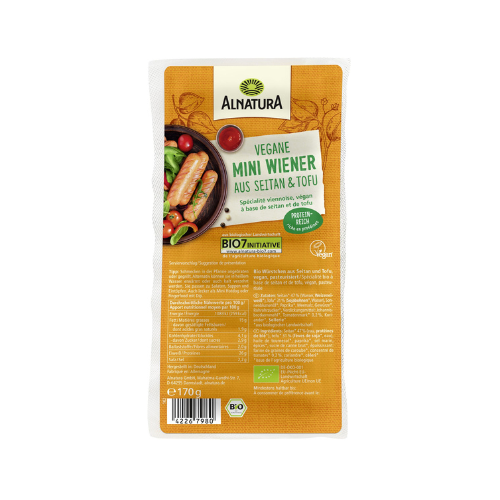Bio Alnatura Mini Wiener vegan 170g