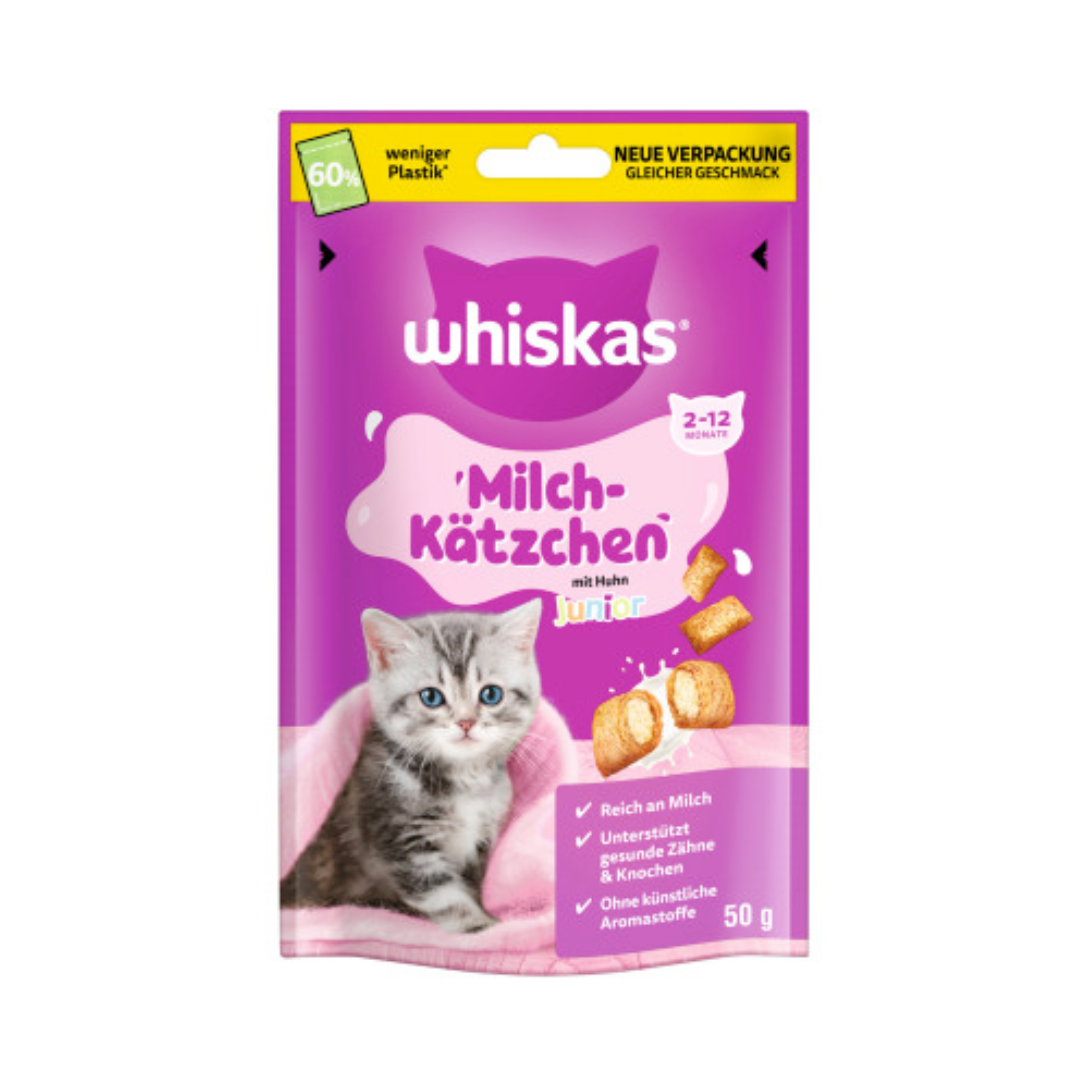 Whiskas Milch-Kätzchen Junior 2-12 Monate mit Huhn 50g