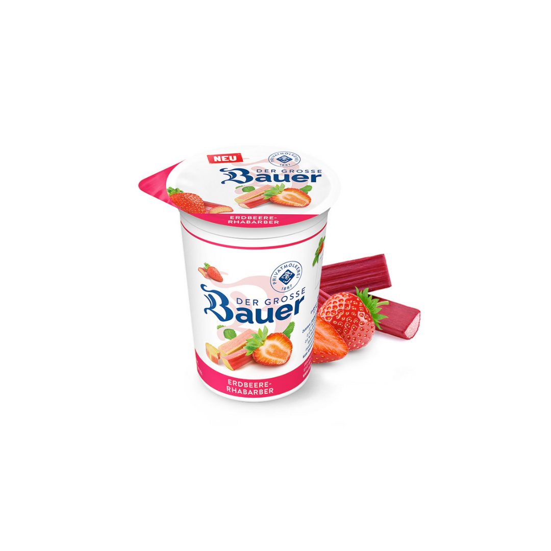 Bauer Fruchtjoghurt Erdbeere-Rhabarber 250g