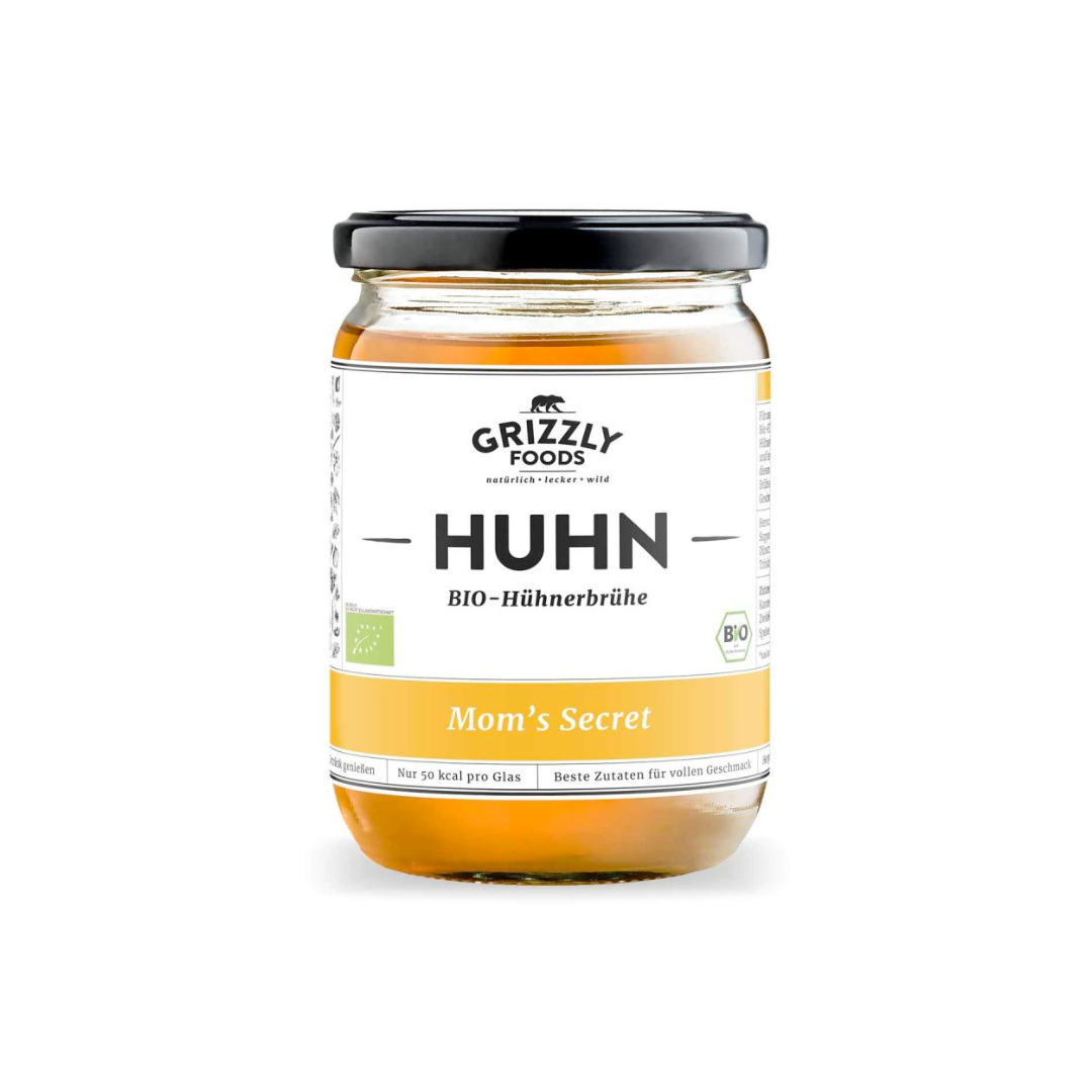 Bio Grizzly Snacks Mom's Secret Hühnerbrühe 500ml