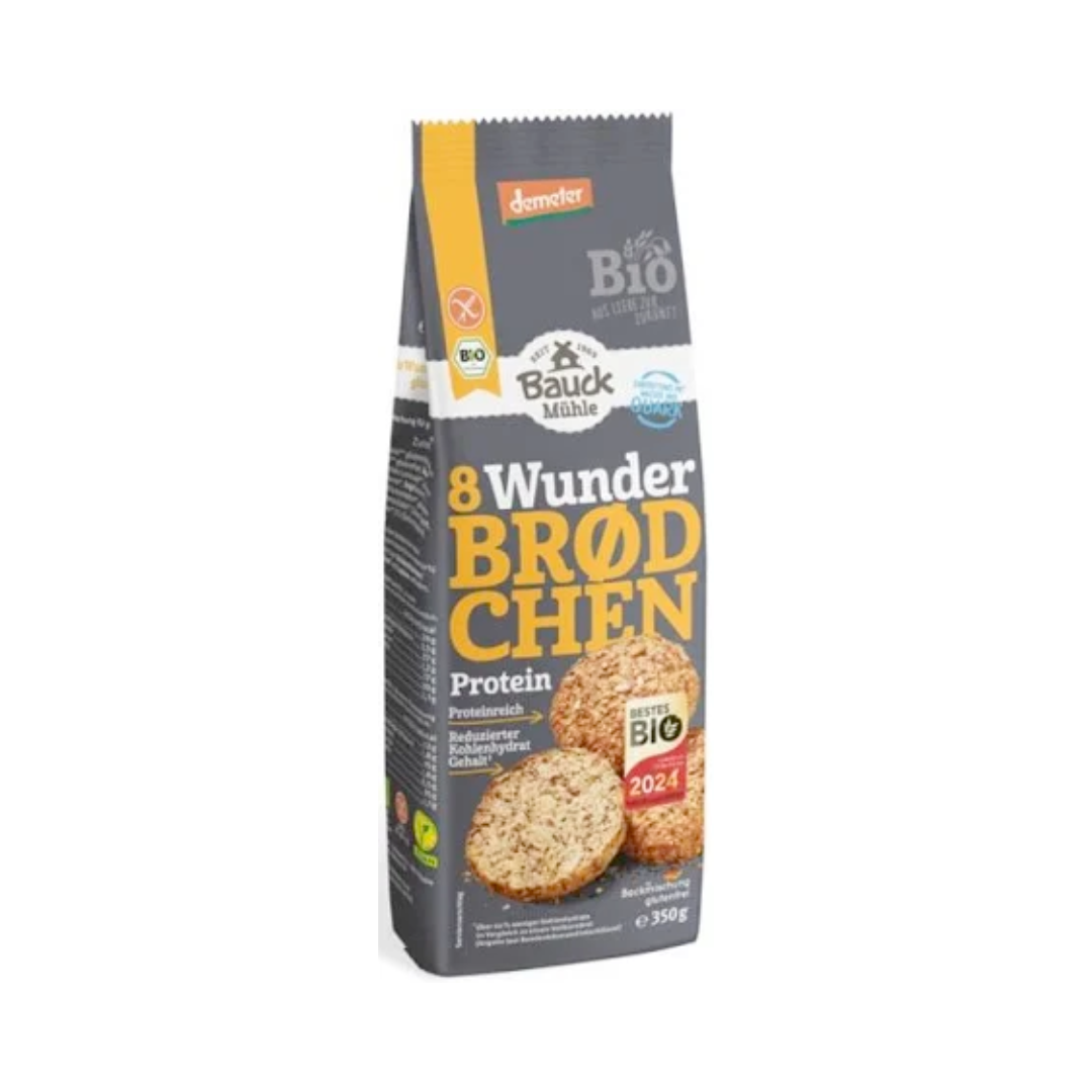 Bio Bauckhof Wunderbrödchen Protein glutenfrei 350g