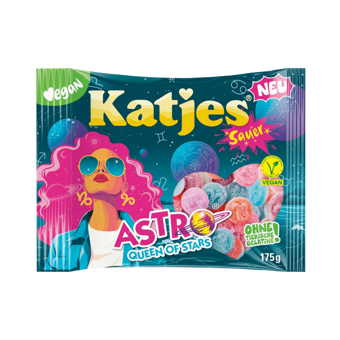 Katjes Astro Queen of Stars Sauer 175g