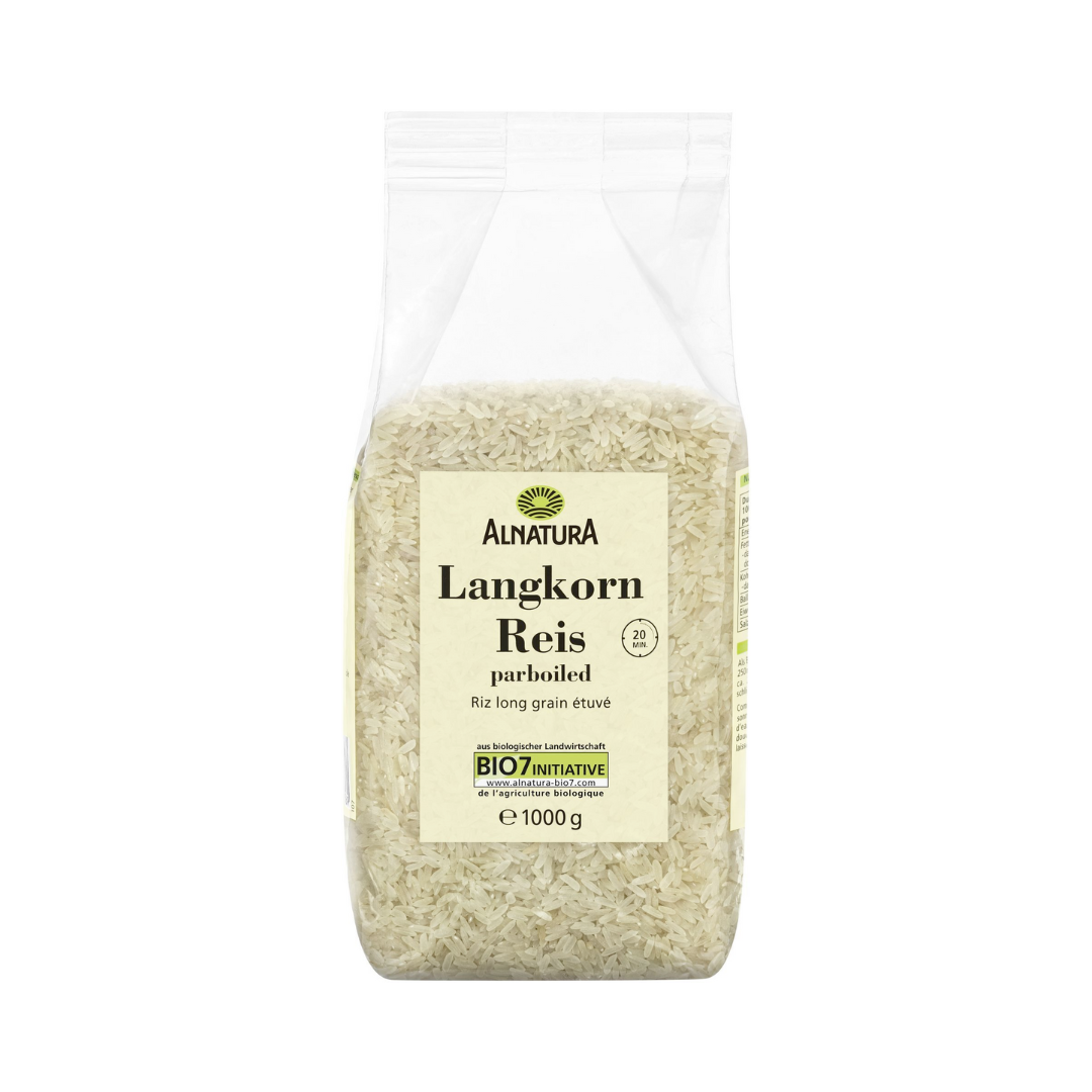 Bio Alnatura Langkorn Reis parboiled 1kg