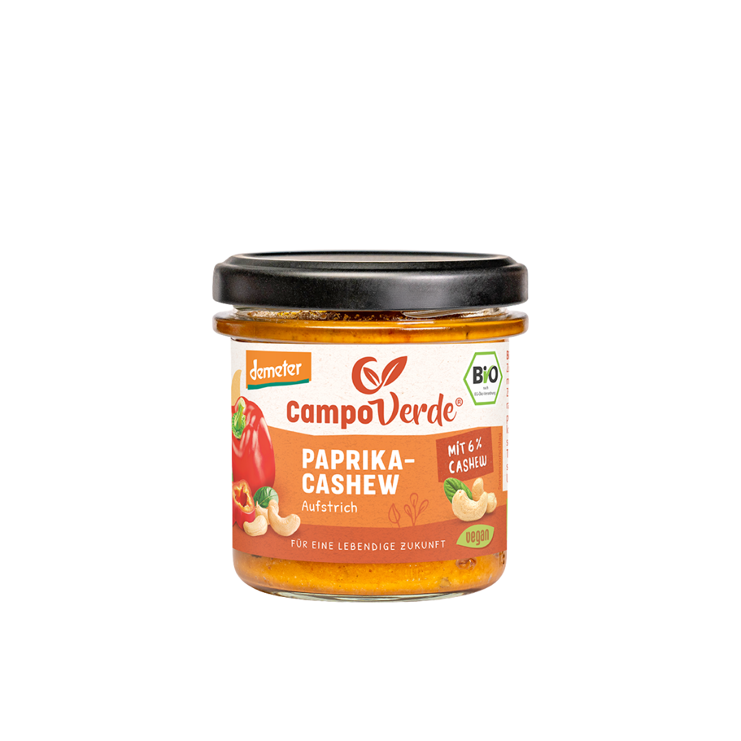 Demeter Campo Verde Aufstrich Paprika-Cashew 135g