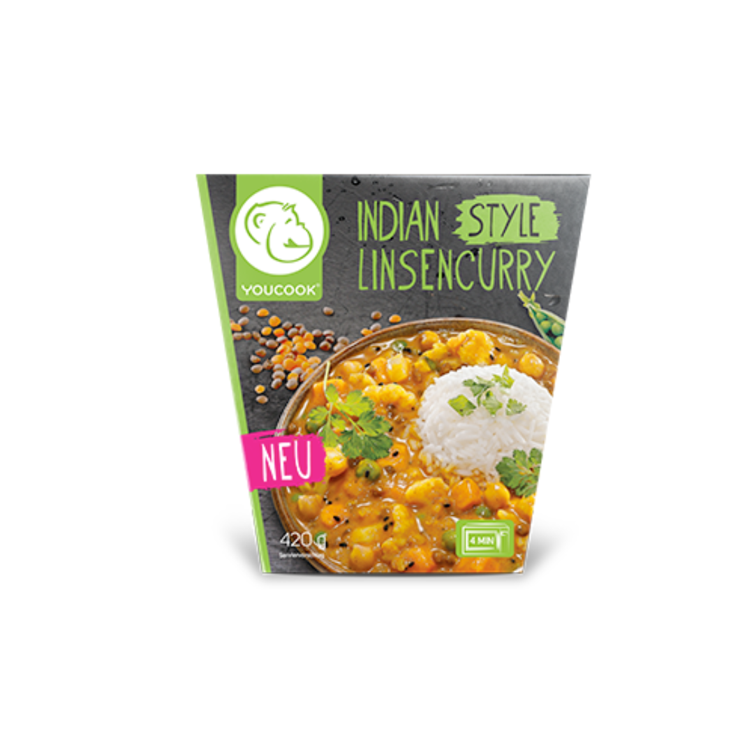 Youcook Indian Style Linsencurry 420g