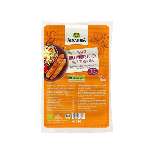 Bio Alnatura vegane Bratwürstchen 250g