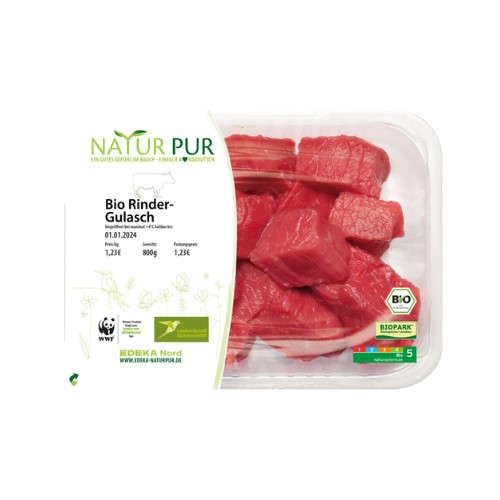 Bio Natur Pur Rinder-Gulasch 300g
