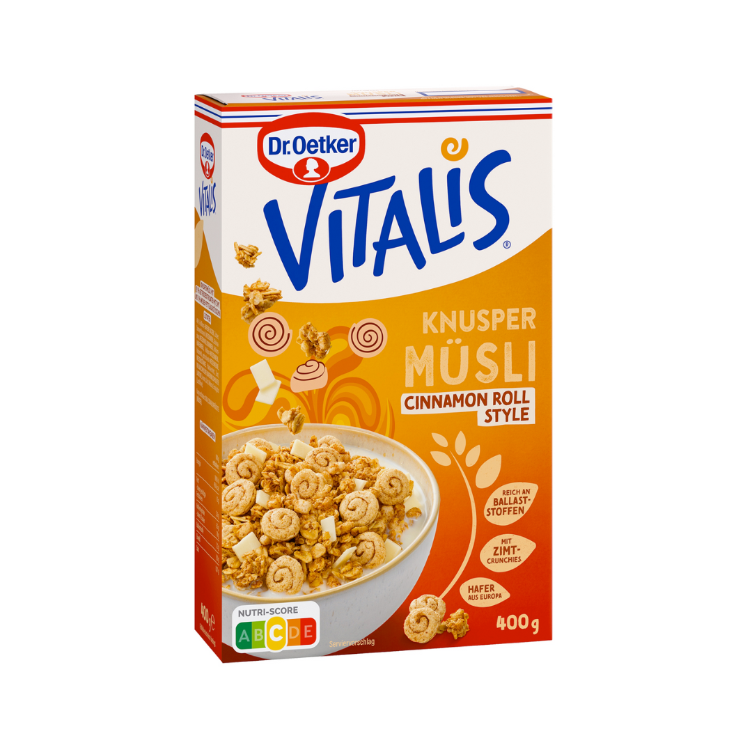 Dr.Oetker Vitalis Knusper Müsli Cinnamon Roll 400g