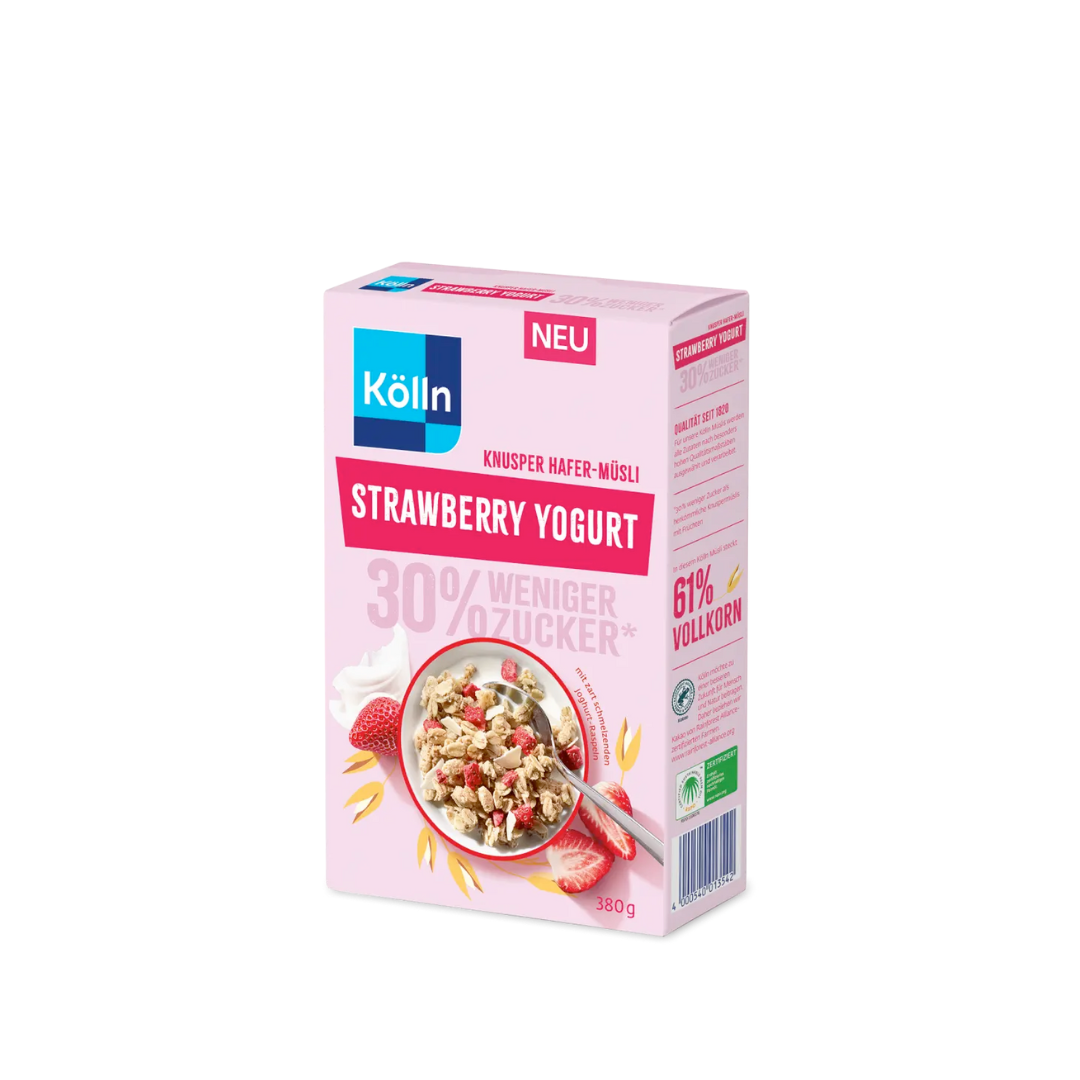 Kölln Strawberry Yogurt Knusper Hafer Müsli 380g