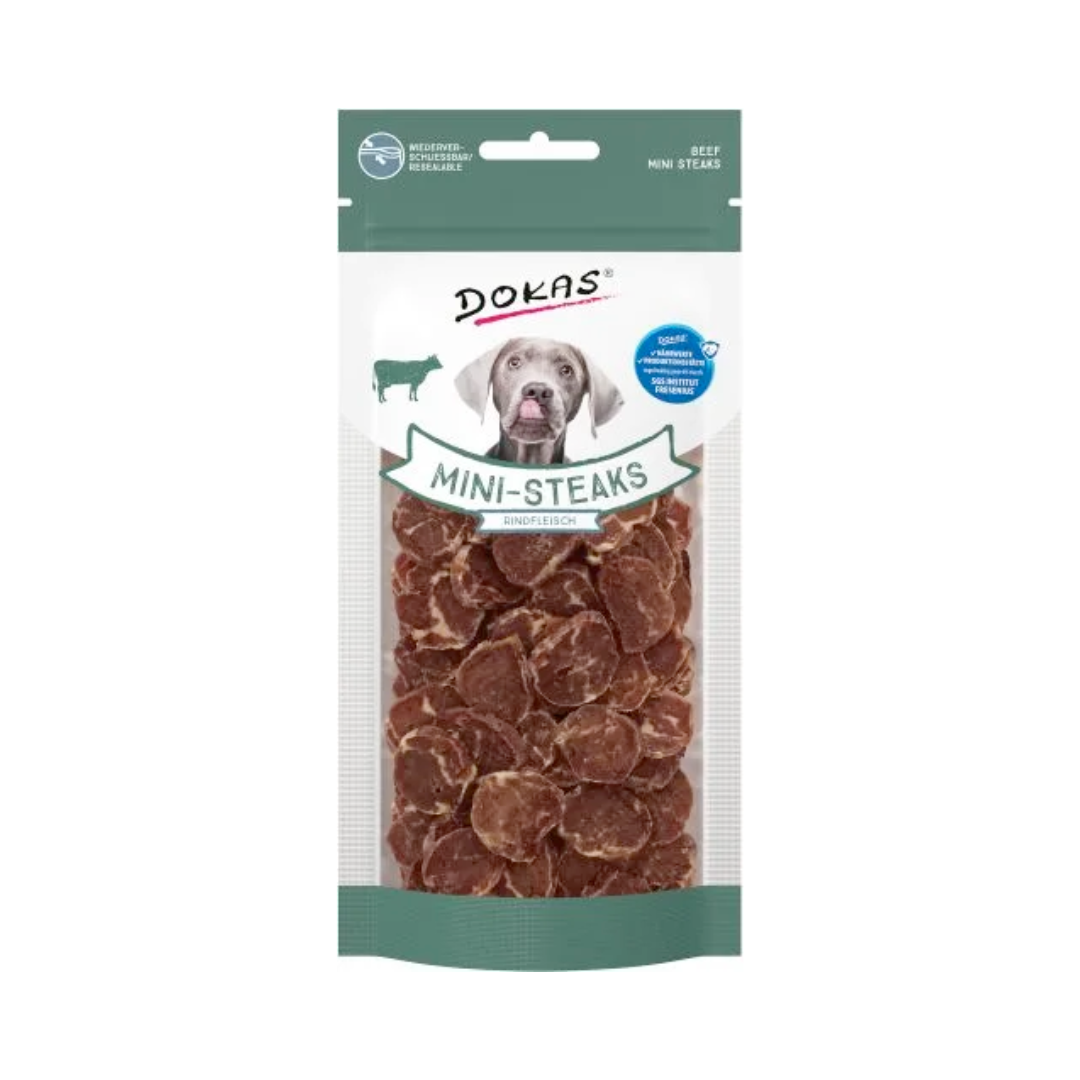 Dokas Mini Steaks Rindfleisch 50g