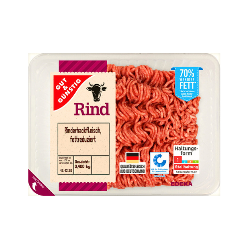 Gut&Günstig Rinderhackfleisch light 400g