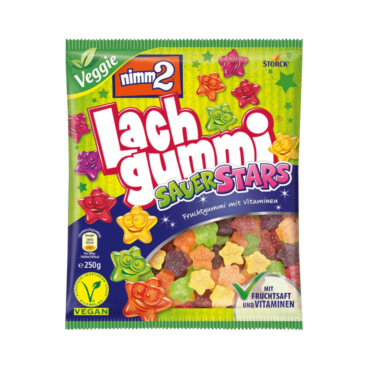 Nimm2 Lachgummi Sauer Stars 250g