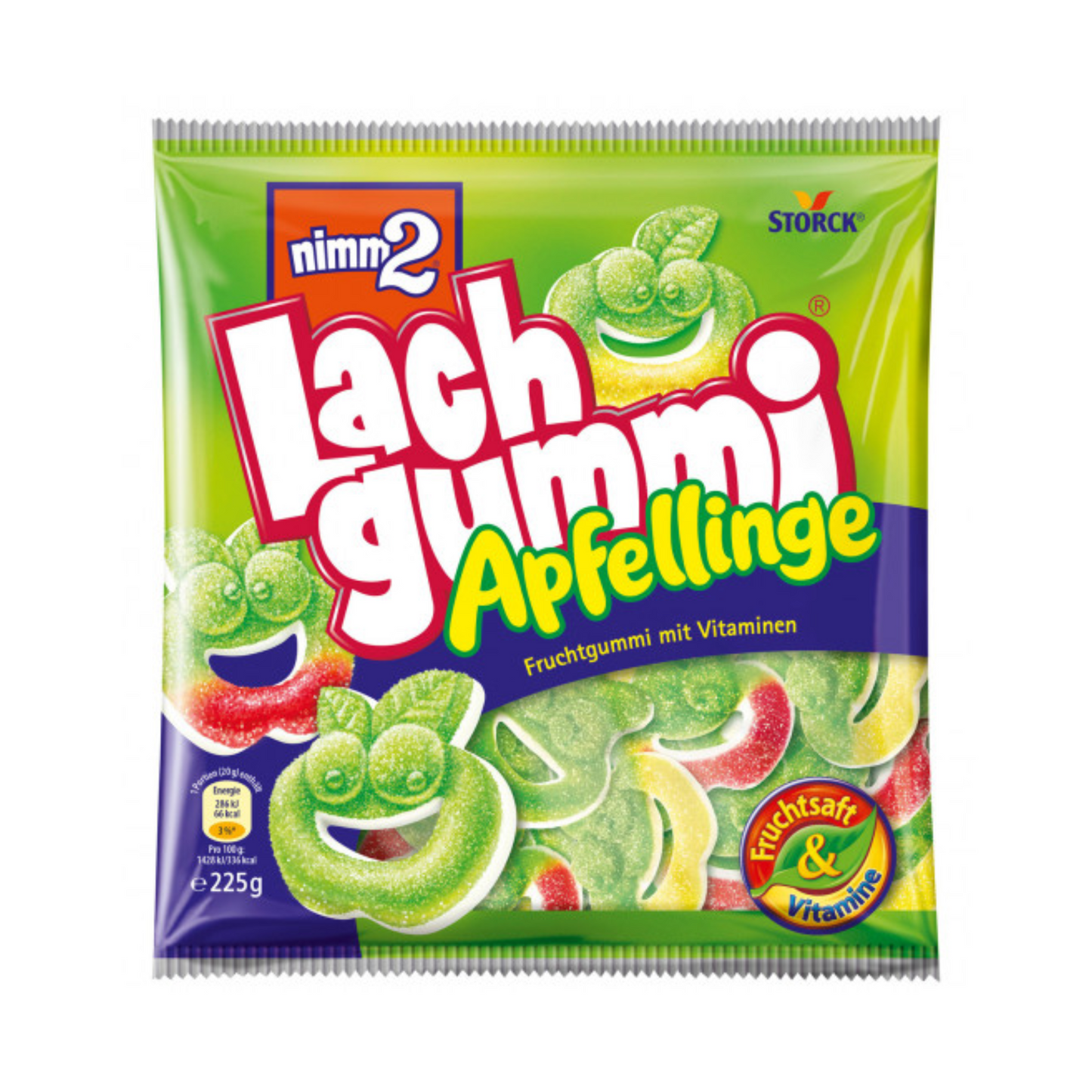 Nimm2 Lachgummi Apfellinge 225g