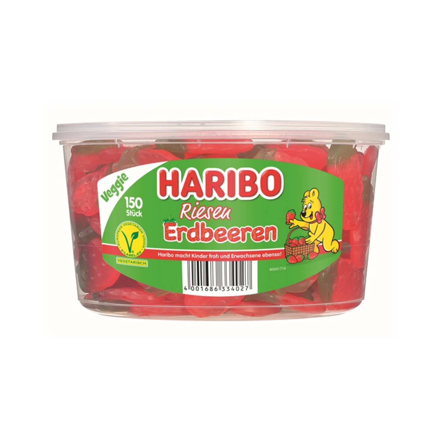 Haribo Riesen Erdbeeren 150Stück 1350g