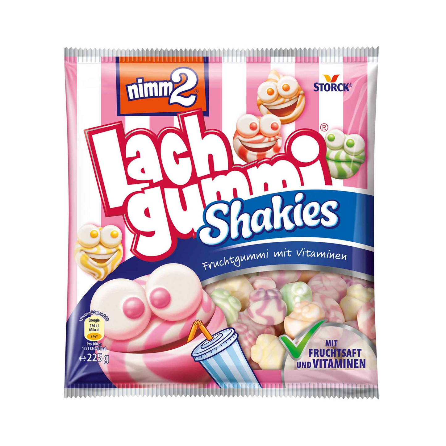 Nimm2 Lachgummi Shakies 225g