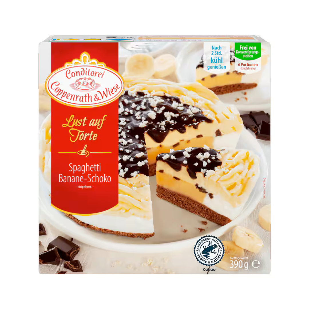 Coppenrath&Wiese Lust auf Torte Spaghetti-Banane-Schoko-Torte 390g
