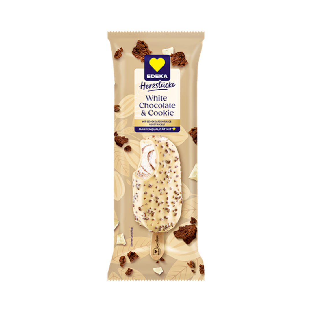 EDEKA Herzstücke White Choc Cookies 90ml