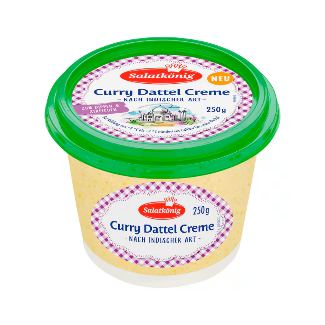 Salatkönig Curry Dattel Creme 250g