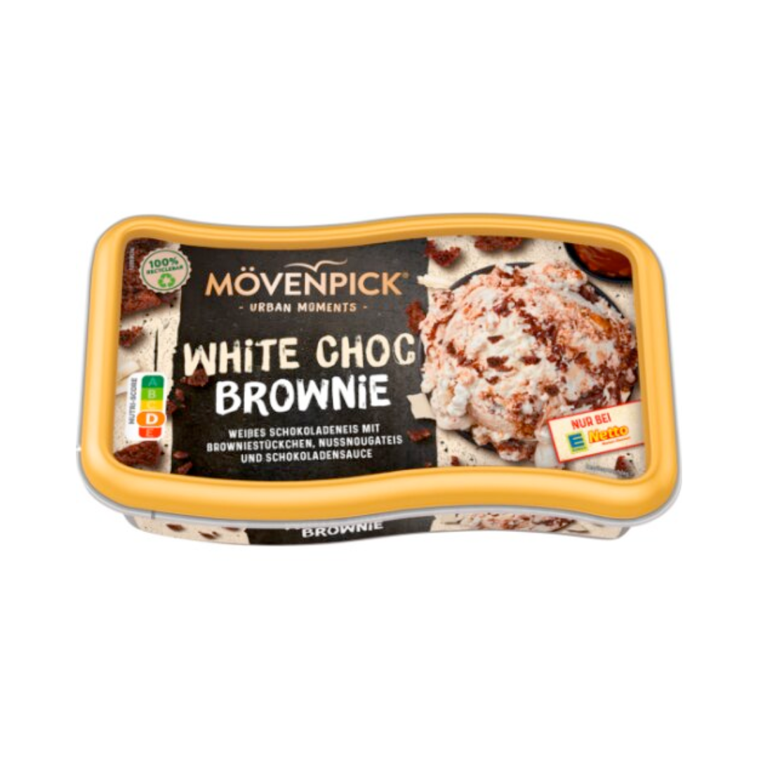Mövenpick White Choc Brownie 800ml