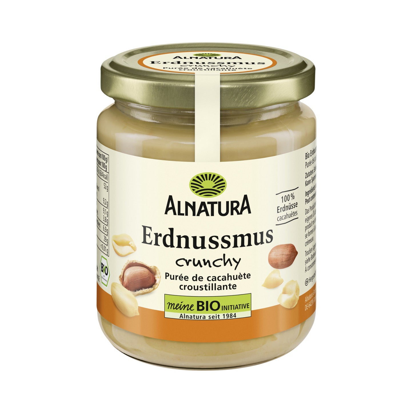 Bio Alnatura Erdnussmus Crunchy 250g