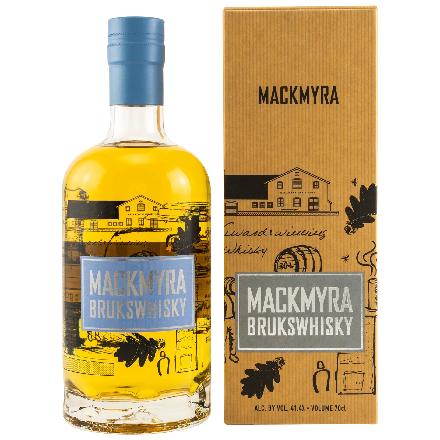 MACKMYRA The Swedish Whisky Brukswhisky Geschenkkarton 41,4% 0,7l