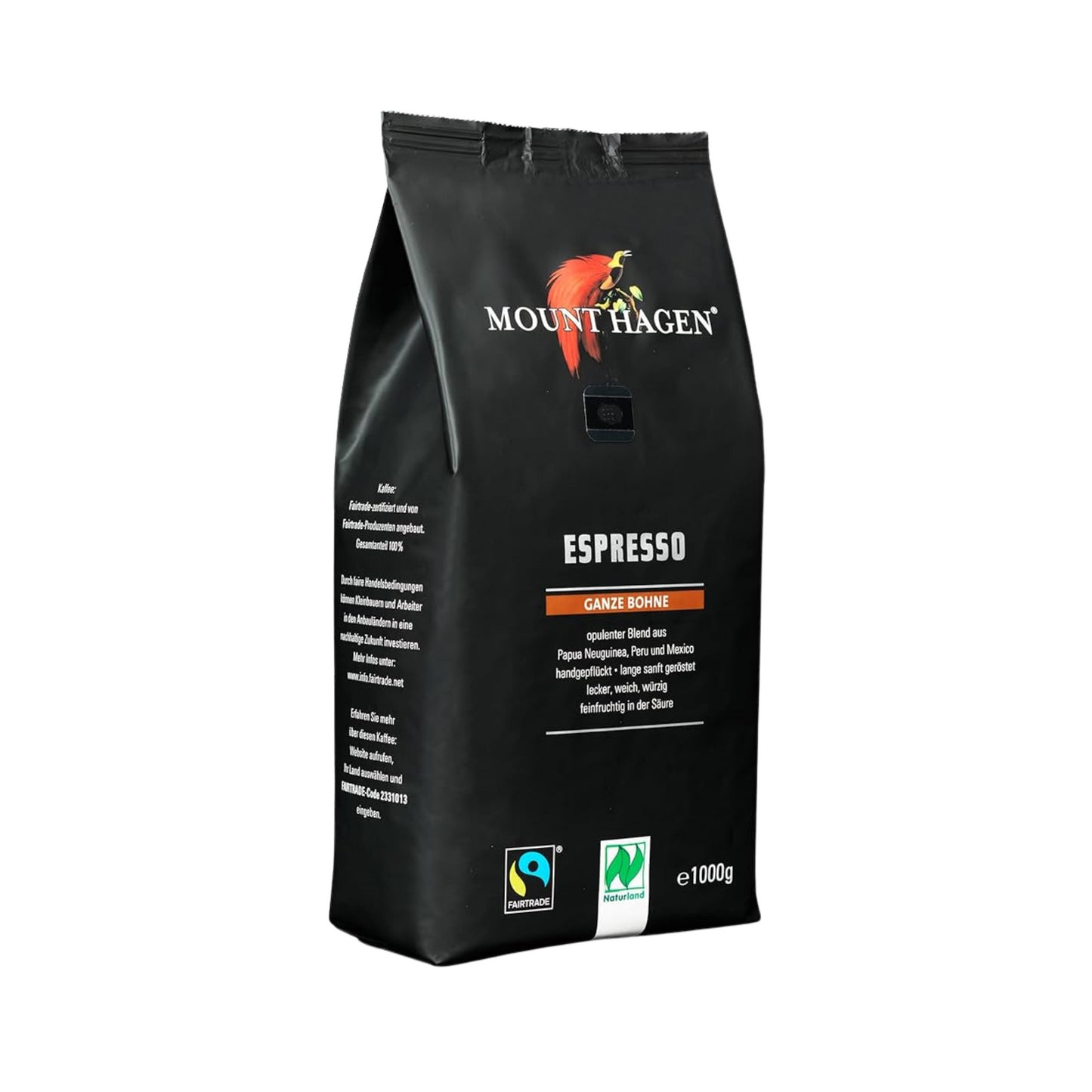 Bio Mount Hagen Espresso ganze Bohne 1kg